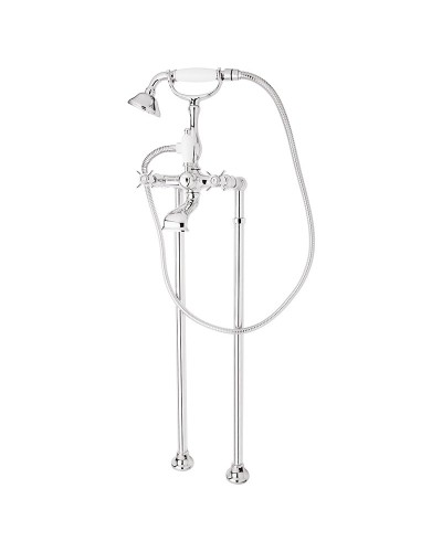 Напольный смеситель для ванны с ручным душем, шлангом 150 см CEZARES LORD-VDP-01-Bi