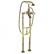 Напольный смеситель для ванны с ручным душем, с кронштейном слива-перелива CEZARES ATLANTIS-VDPS-03/24-Sw/M