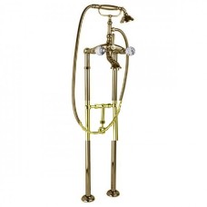 Напольный смеситель для ванны с ручным душем, с кронштейном слива-перелива CEZARES ATLANTIS-VDPS-03/24-Sw/M