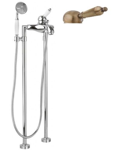 Напольный смеситель для ванны с ручным душем CEZARES ELITE-VDPM-02-M