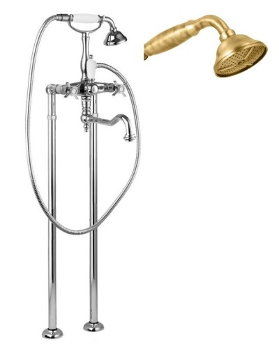 Напольный смеситель для ванны с поворотным изливом CEZARES LORD-VDP2-02-M