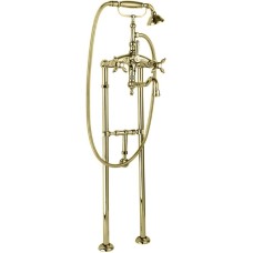 Напольный смеситель для ванны с кронштейном для слива-перелива CEZARES NOSTALGIA-VDPS2-03/24-M