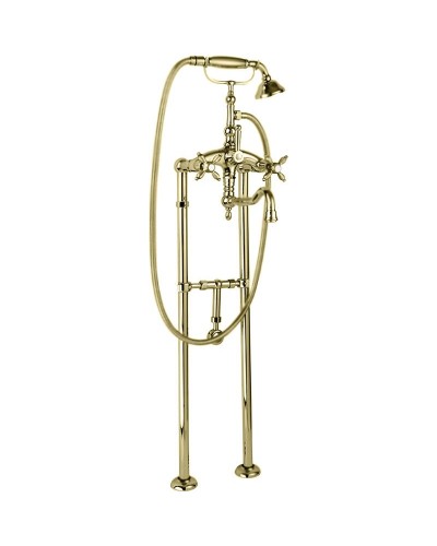 Напольный смеситель для ванны с кронштейном для слива-перелива CEZARES NOSTALGIA-VDPS2-03/24-M