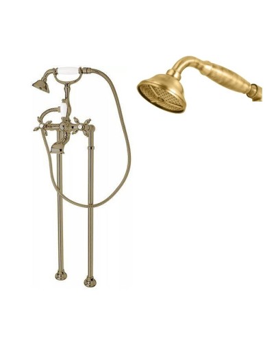 Напольный смеситель для ванны с ручным душем шлангом 150см CEZARES LORD-VDP-02-M