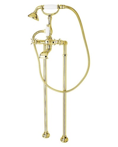 Напольный смеситель для ванны с ручным душем, шлангом 150 см CEZARES LORD-VDP-03/24-Bi