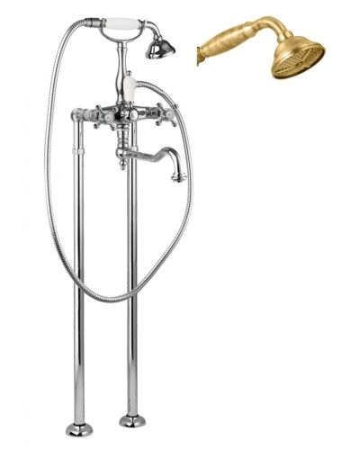 Напольный смеситель для ванны с поворотным изливом CEZARES GOLF-VDP2-02-M