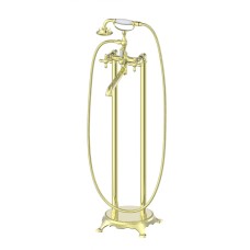 Смеситель для ванны напольного монтажа WONZON & WOGHAND, Глянцевое золото (WW-88649020-PG)