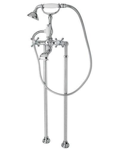 Напольный смеситель для ванны с ручным душем, шлангом 150 см CEZARES GOLF-VDP-01-Bi
