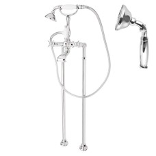 Напольный смеситель для ванны с ручным душем, шлангом 150 см CEZARES LORD-VDP-01-M