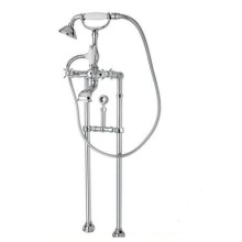 Напольный смеситель для ванны с ручным душем и кронштейном для слива-перелива CEZARES LORD-VDPS-01-Bi