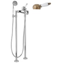 Напольный смеситель для ванны с ручным душем CEZARES ELITE-VDPM-02-Bi