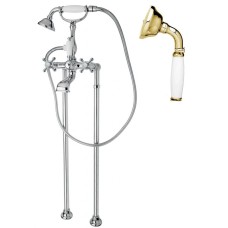 Напольный смеситель для ванны с ручным душем, шлангом 150 см CEZARES GOLF-VDP-03/24-Bi