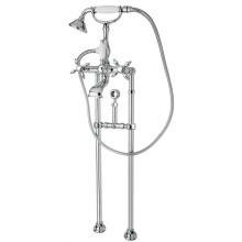 Напольный смеситель для ванны с кронштейном для слива-перелива CEZARES NOSTALGIA-VDPS-01-Bi