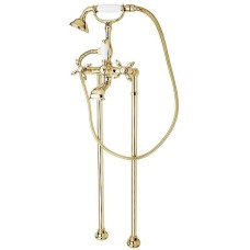Напольный смеситель для ванны с ручным душем и шлангом 150 см CEZARES NOSTALGIA-VDP-03/24-Bi