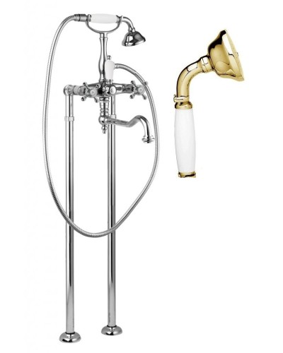 Напольный смеситель для ванны с поворотным изливом CEZARES GOLF-VDP2-03/24-Bi