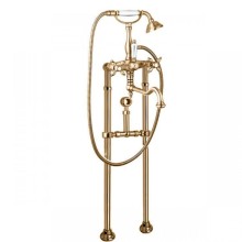 Напольный смеситель для ванны с кронштейном для слива-перелива CEZARES NOSTALGIA-VDPS2-02-Bi