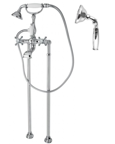 Напольный смеситель для ванны с ручным душем, шлангом 150 см CEZARES GOLF-VDP-01-M