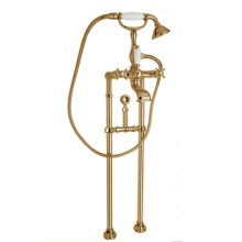 Напольный смеситель для ванны с кронштейном для слива-перелива CEZARES LORD-VDPS-03/24-Bi