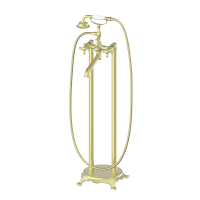 Смеситель для ванны напольного монтажа Wonzon & Woghand, Брашированное золото (WW-88649020-BG)
