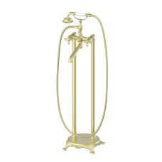 Смеситель для ванны напольного монтажа Wonzon & Woghand, Брашированное золото (WW-88649020-BG)