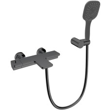 Термостат для ванны AltroBagno Lamberto AltroBagnoLamberto0224GrMt с душевым гарнитуром, оружейная сталь