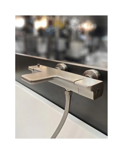 Термостат для ванны AltroBagno Lamberto AltroBagnoLamberto0224GrMt с душевым гарнитуром, оружейная сталь