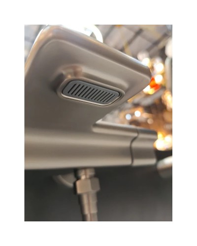 Термостат для ванны AltroBagno Lamberto AltroBagnoLamberto0224GrMt с душевым гарнитуром, оружейная сталь