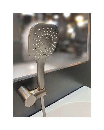 Термостат для ванны AltroBagno Lamberto AltroBagnoLamberto0224GrMt с душевым гарнитуром, оружейная сталь