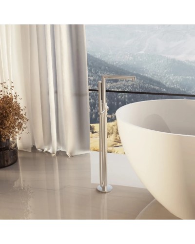 Смеситель напольный для ванны Vincea Rim VTF-2RMCH хром