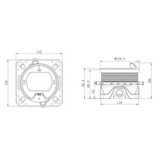 Термостат для ванны Vincea VSCV-321T-MCH встраиваемый, хром
