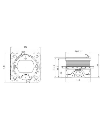 Термостат для ванны Vincea VSCV-321T-MCH встраиваемый, хром