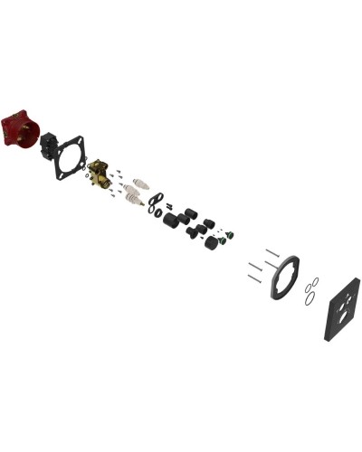 Термостат для ванны Vincea VSCV-321T-MMB встраиваемый, черный матовый