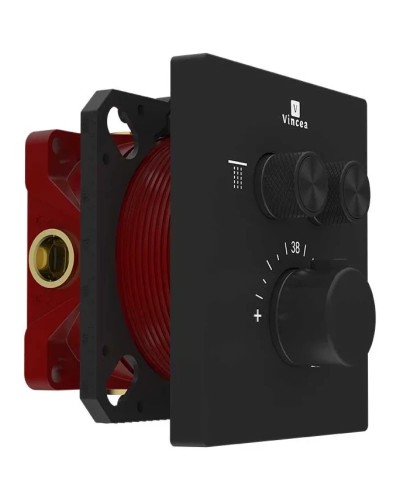 Термостат для ванны Vincea VSCV-321T-MMB встраиваемый, черный матовый