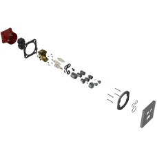 Термостат для ванны Vincea VSCV-321T-MGM встраиваемый, вороненая сталь