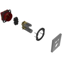 Термостат для ванны Vincea VSCV-321T-MGM встраиваемый, вороненая сталь