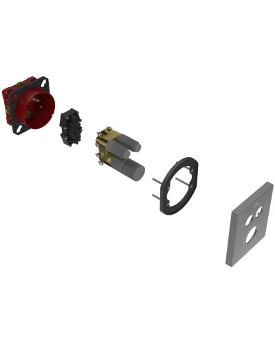 Термостат для ванны Vincea VSCV-321T-MGM встраиваемый, вороненая сталь