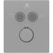 Термостат для ванны Vincea VSCV-321T-MGM встраиваемый, вороненая сталь