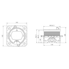 Термостат для ванны Vincea VSCV-322T-MCH встраиваемый, хром
