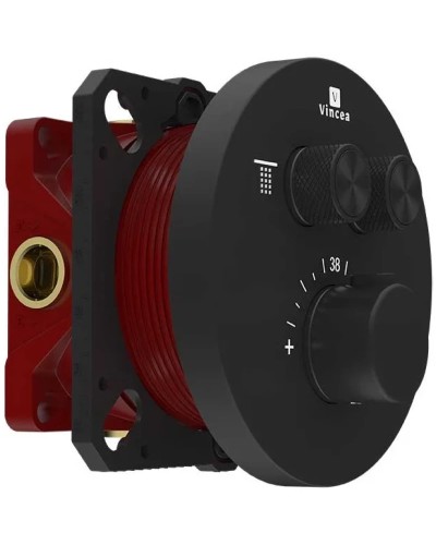 Термостат для ванны Vincea VSCV-322T-MMB встраиваемый, черный матовый