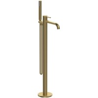 Смеситель напольный для ванны Vincea Desire VTF-1DBG золотой матовый