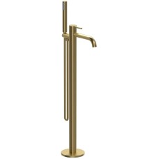 Смеситель напольный для ванны Vincea Desire VTF-1DBG золотой матовый