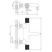Термостат для ванны AltroBagno Intento AltroBagnoIntento0217BiOp