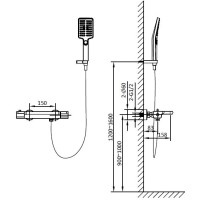 Термостат для ванны AltroBagno Lamberto AltroBagnoLamberto020401Cr
