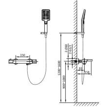 Термостат для ванны AltroBagno Lamberto AltroBagnoLamberto020401Cr