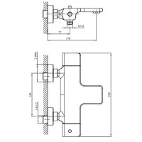 Термостат для ванны AltroBagno Lamberto AltroBagnoLamberto0212NeOp