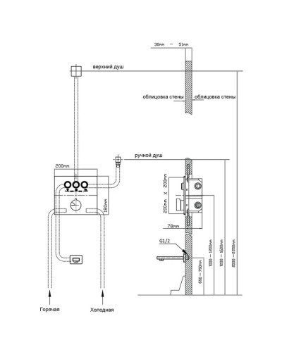 Смеситель для ванны Vincea VSCV-431CH