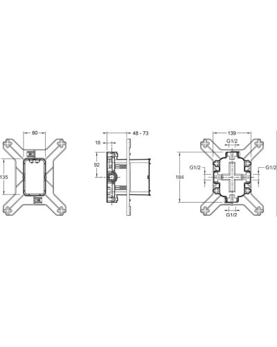 Универсальная система скрытого монтажа Jacob Delafon Modulo 98699D-NF