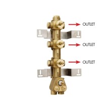 Скрытый термостатический смеситель на 3 потребителя Bossini Outlets Z030202000