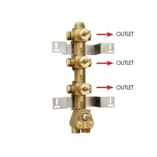 Скрытый термостатический смеситель на 3 потребителя Bossini Outlets Z030202000
