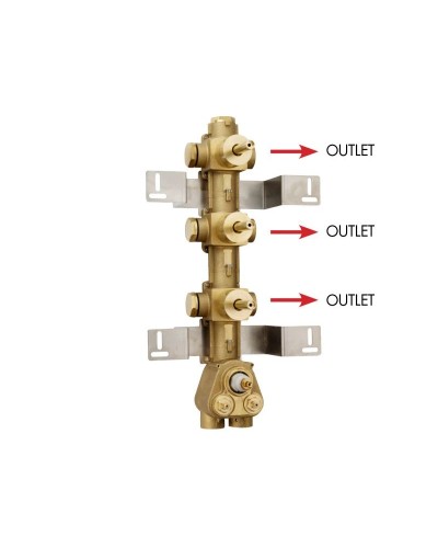 Скрытый термостатический смеситель на 3 потребителя Bossini Outlets Z030202000